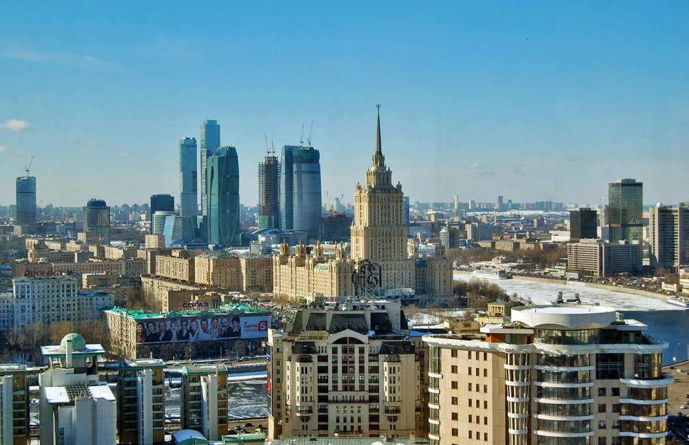 Москва-Сити: архивная городская панорама 2010 года